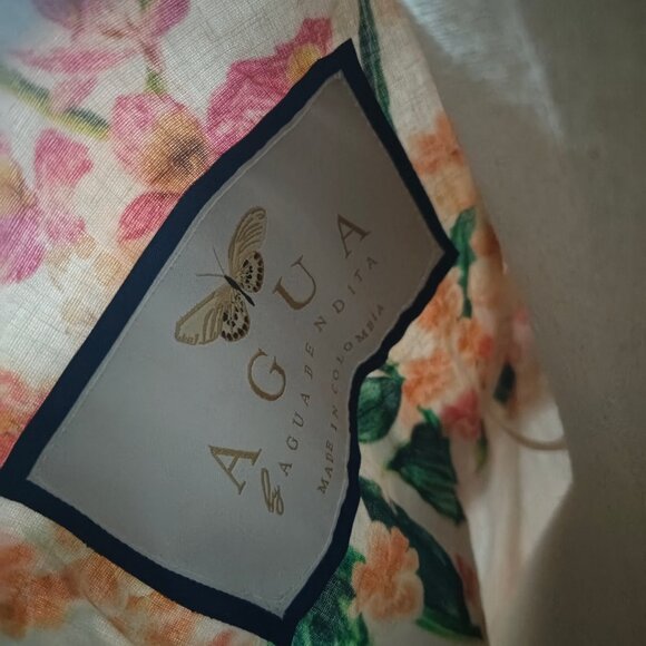 Agua By Agua Bendita lima jardiniera' floral-print linen maxi dress - Picture 13 of 13